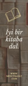 Turuncu Cicek Tarlasi Ilham Verici Kitap Ayraci