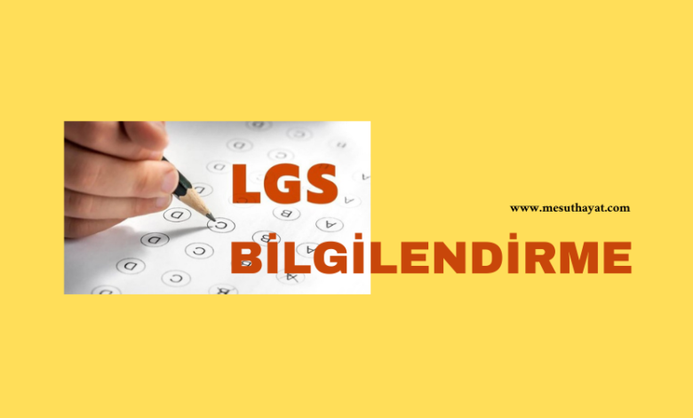 LGS Bilgilendirme 1 lgs deneme